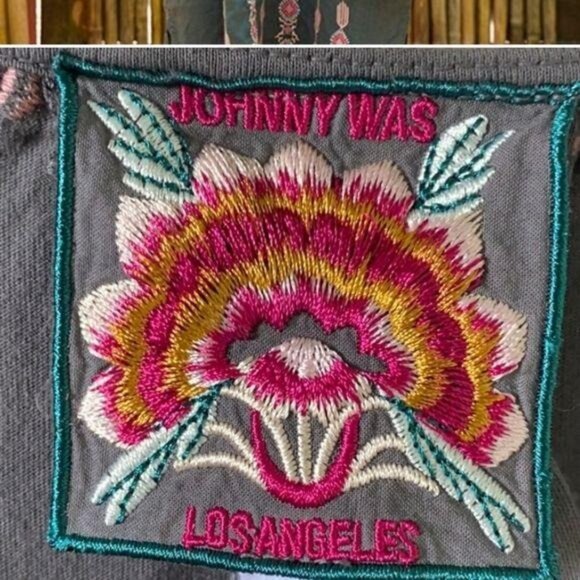 Johnny Was NWT Sabriya Weekend Dress embroidered floral geometric midi Size XS/S - Picture 2 of 8